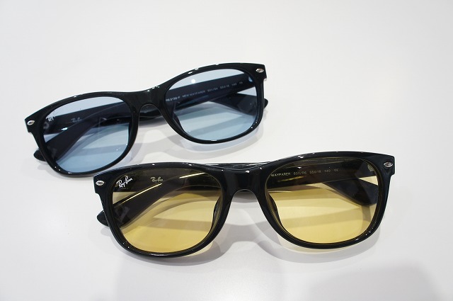 Ray Ban レイバン のライトカラーサングラス入荷 限定生産 薄いブルー イエロー純正レンズ ミナミメガネ
