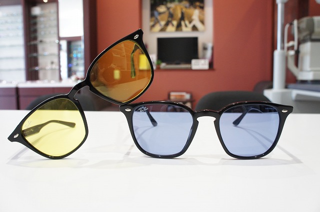 Ray Ban レイバン のライトカラーサングラス入荷 限定生産 薄いブルー イエロー純正レンズ ミナミメガネ
