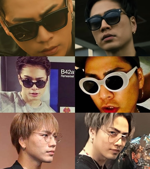 登坂広臣さんが着用しているメガネやサングラス