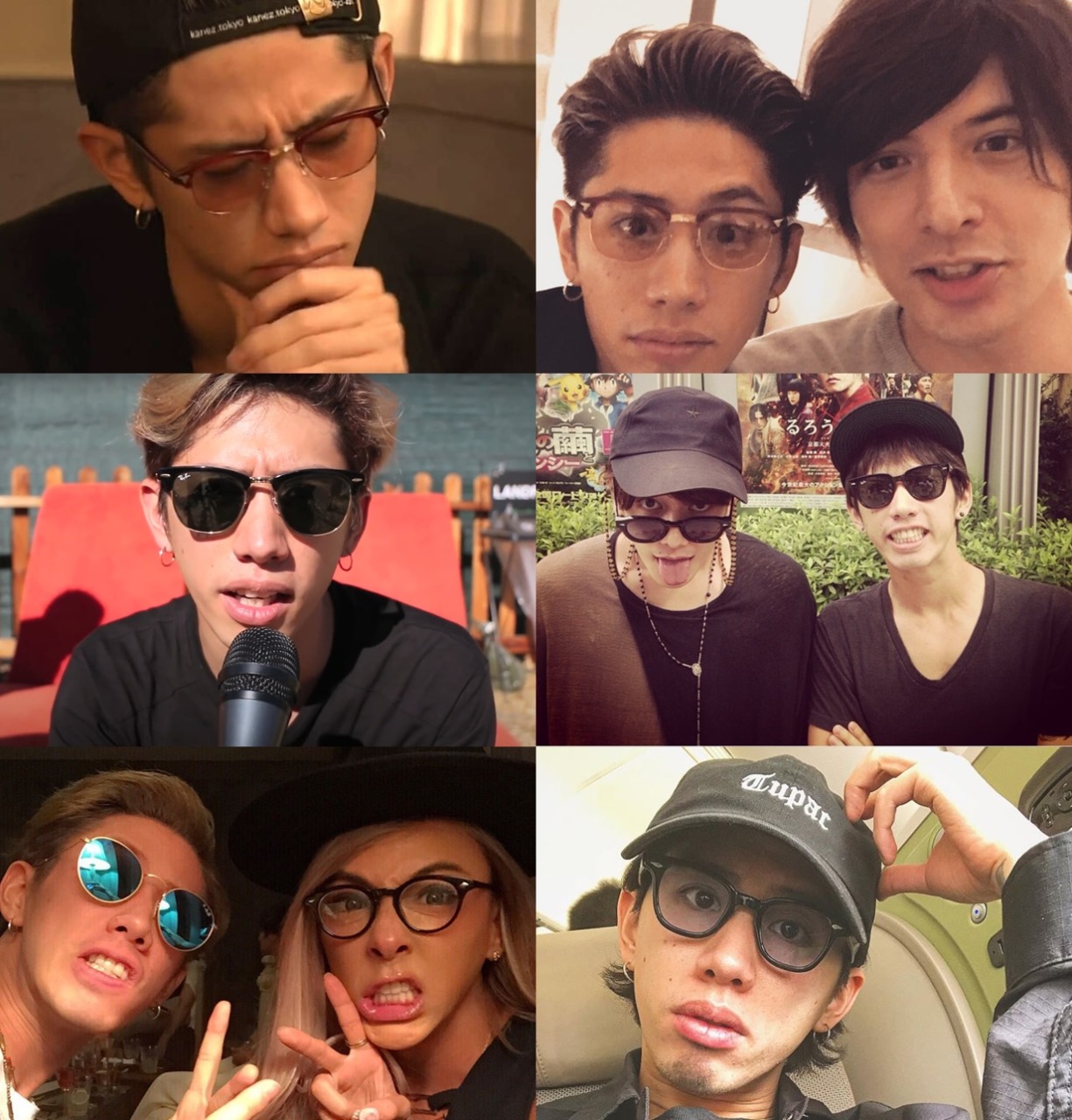 ONE OK ROCK（ワンオク）Takaさんが着用しているメガネやサングラス
