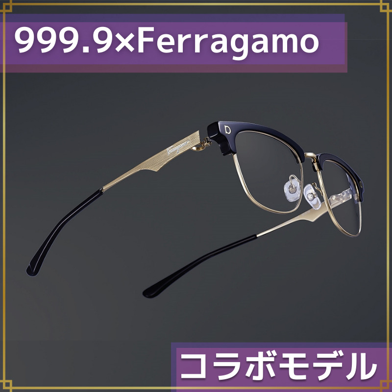 レディース《定価30,000円！》Ferragamo／フェラガモ　クリア×ゴールド　メガネ