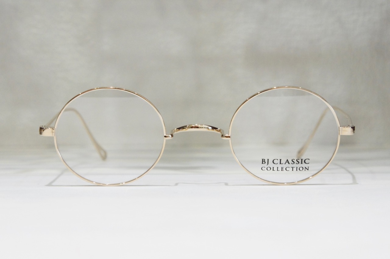【新品】BJクラシック 一山眼鏡　　　　　　　金縁丸眼鏡・オーバル型BJクラシックコレクション